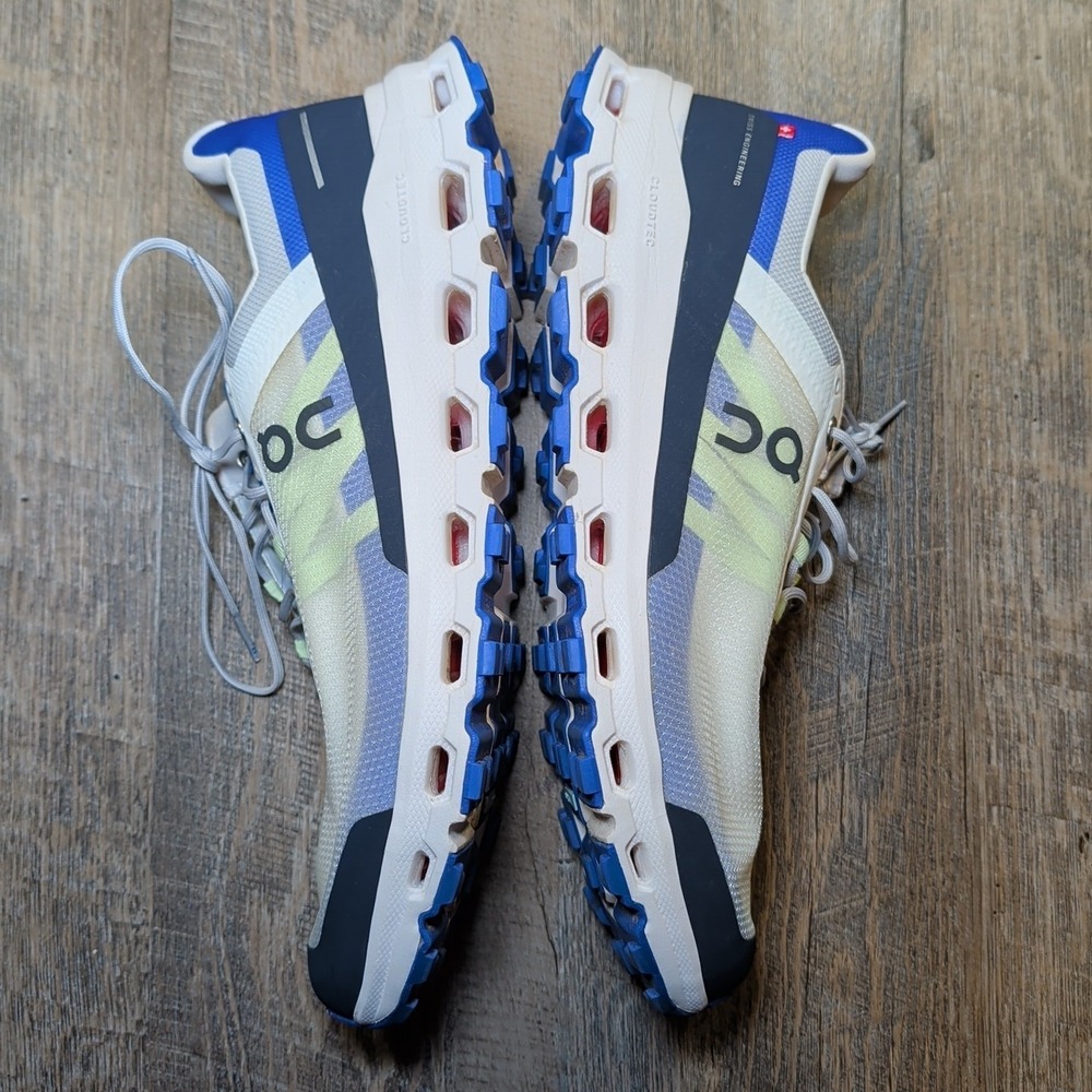 On Cloud Mens Size 12 Frost Ink Cloudvista Trail Hiking Sneakers Athleisure - Picture 10 of 13